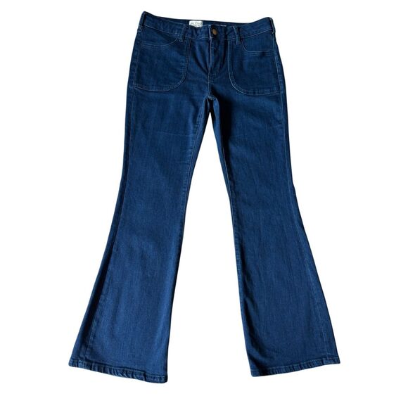 Anthropologie Pilcro The Icon Flare Jeans size 29 Blue  Low Rise Edition - Picture 3 of 9